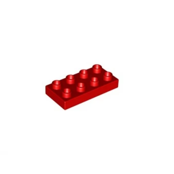 LEGO 44524 DUPLO podložka 2x4 červená