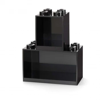 LEGO® Policová sada BRICK černá