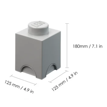 LEGO® STORAGE BOX 1 Úložný box světle šedý