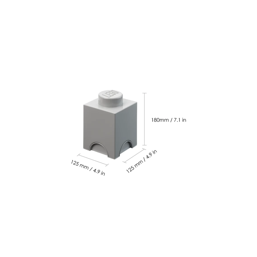 LEGO® STORAGE BOX 1 Úložný box světle šedý