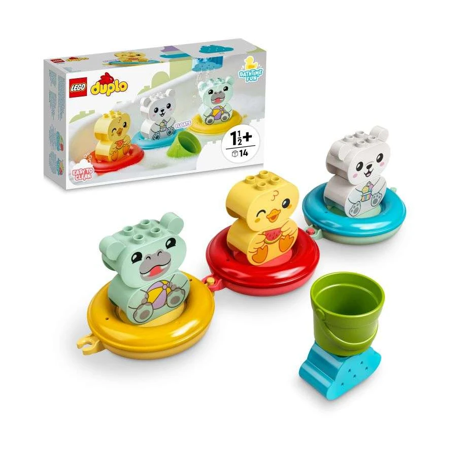 LEGO® 10965 DUPLO® Legrace ve vaně: Plovoucí vláček se zvířátky