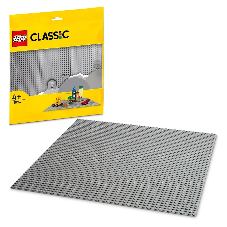 LEGO® 11024 CLASSIC Šedá podložka na stavění