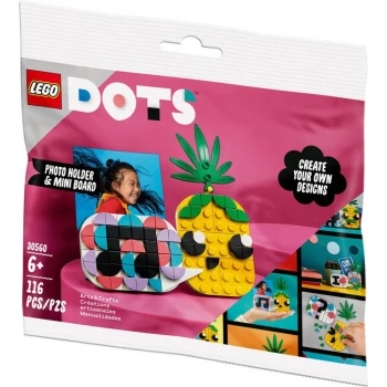 LEGO® 30560 DOTS Stojánek na fotku a malá nástěnka – ananas