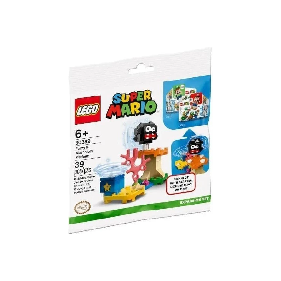 LEGO® 30389 SUPER MARIO Fuzzy a Mushroom v akci – rozšiřující set