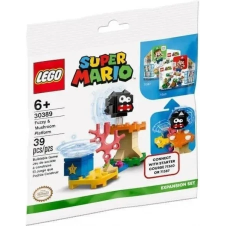 LEGO® 30389 SUPER MARIO Fuzzy a Mushroom v akci – rozšiřující set