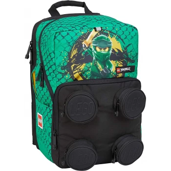 LEGO® BAGS® Ninjago® Green Lloyd brick 2x2 školní taška Peterson