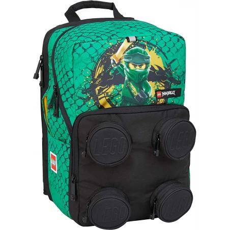 LEGO® BAGS® Ninjago® Green Lloyd brick 2x2 školní taška Peterson