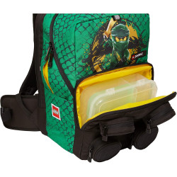 LEGO® BAGS® Ninjago® Green Lloyd brick 2x2 školní taška Peterson