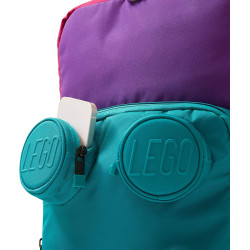 LEGO® BAGS ® Pink/Purple brick 2x2 školní taška Peterson