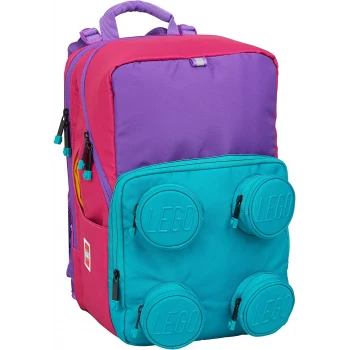 LEGO® BAGS ® Pink/Purple brick 2x2 školní taška Peterson