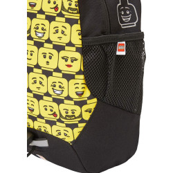 LEGO® dětský batoh Kindergarten Minifigures® – hlavy, černý