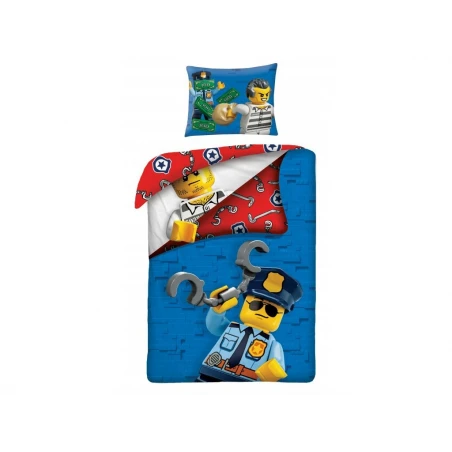 LEGO® CITY Policie a zloději - povlečení bavlna 140x200, 70x90 cm