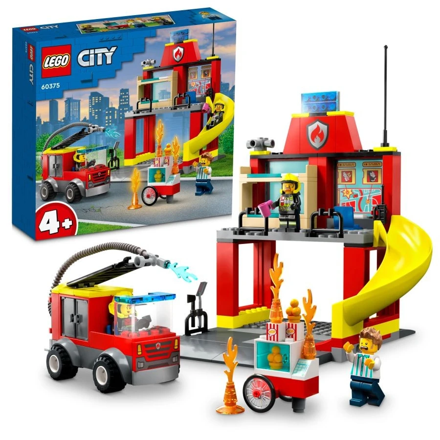 LEGO® 60375 CITY Hasičská stanice a auto hasičů