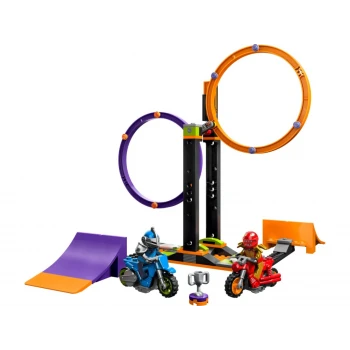 LEGO® 60360 CITY Kaskadérská výzva s rotujícími kruhy