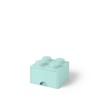 LEGO® STORAGE BOX 4 Úložný box aqua se šuplíky