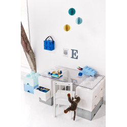 LEGO® STORAGE BOX 4 Úložný box aqua se šuplíky