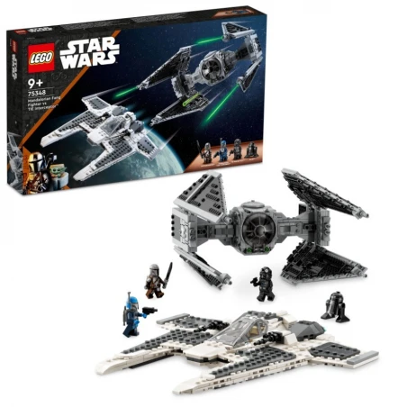 LEGO® 75348 STAR WARS® Mandalorianská stíhačka třídy Fang proti TIE Interceptoru