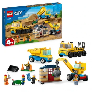 LEGO® 60391 CITY Vozidla ze stavby a demoliční koule