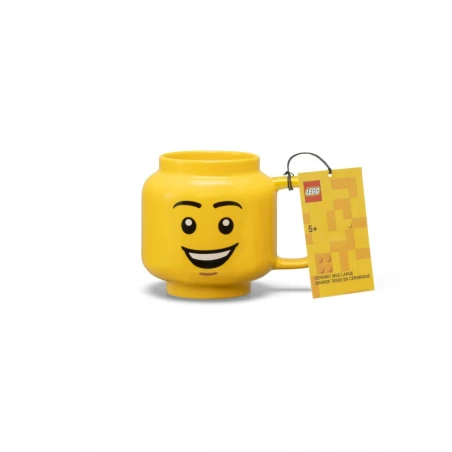 LEGO® keramický hrnek v podobě minifigurky Chlapec s úsměvem - velký