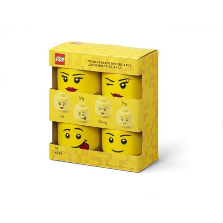 LEGO® STORAGE HEAD multipack minihlav - 4 ks hlava XS