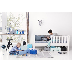 LEGO® STORAGE BOX 8 Úložný box světle modrý s šuplíky