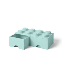 LEGO® STORAGE BOX 8 Úložný box aqua s šuplíky
