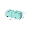 LEGO® STORAGE BOX 8 Úložný box aqua s šuplíky