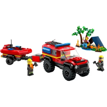 LEGO® 60412 CITY Hasičský vůz 4x4 a záchranný člun