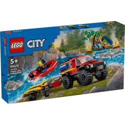 LEGO® 60412 CITY Hasičský vůz 4x4 a záchranný člun
