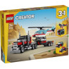 LEGO® 31146 CREATOR Náklaďák s plochou korbou a helikoptéra