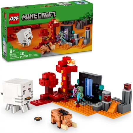 LEGO® 21255 MINECRAFT® Přepadení v portálu do Netheru