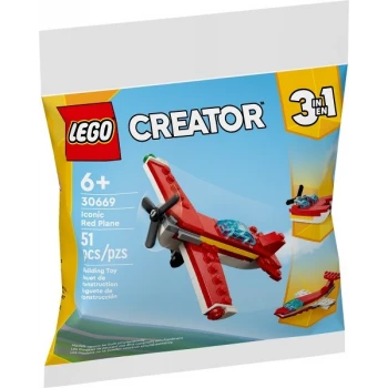 LEGO® 30669 CREATOR Iconické červené letadlo 3v1