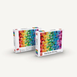 LEGO® PUZZLE Rainbow Bricks - 1000 DÍLKŮ