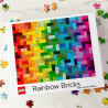 LEGO® PUZZLE Rainbow Bricks - 1000 DÍLKŮ
