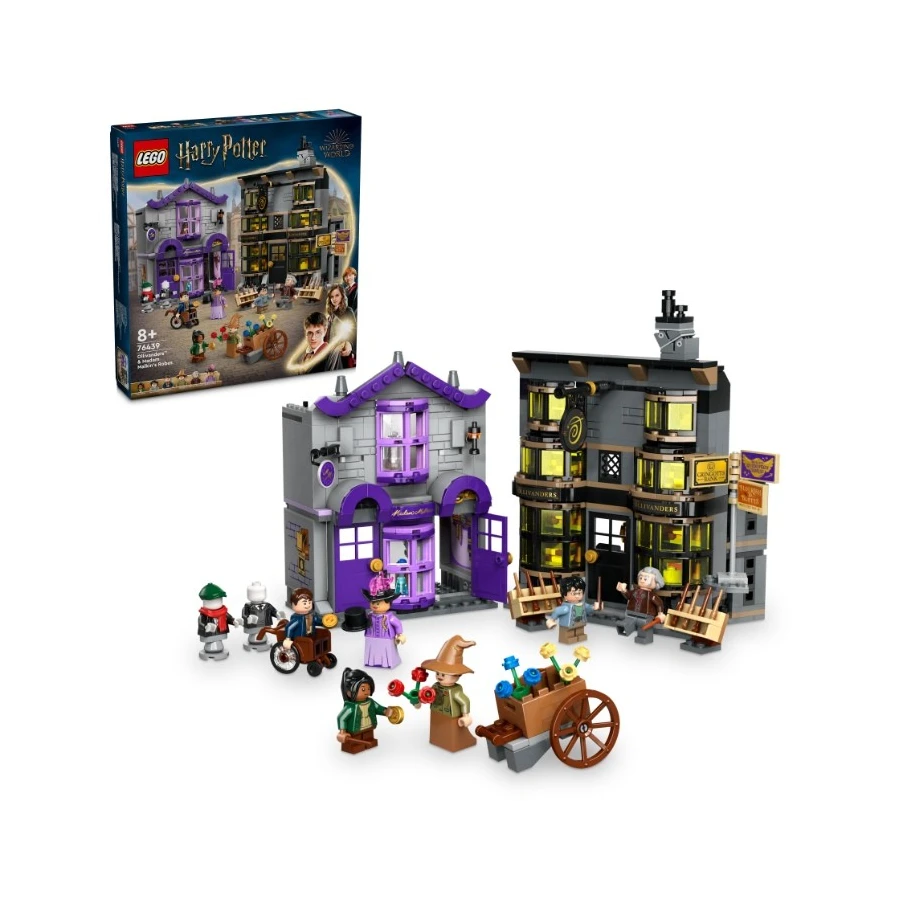 LEGO® 76439 HARRY POTTER™ Ollivanderův obchod a Obchod madame Malkinové