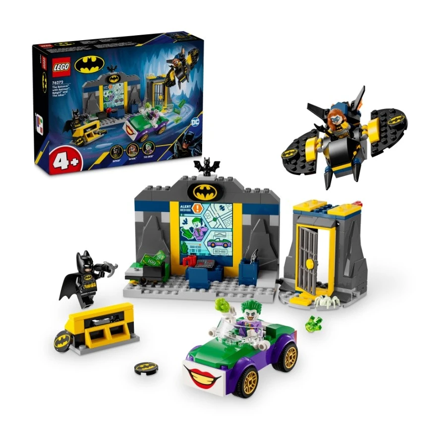 LEGO® 76272 DC Batman: Batmanova jeskyně a Batman™, Batgirl™ a Joker™