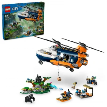 LEGO® 60437 CITY Helikoptéra na průzkum džungle v základním táboře