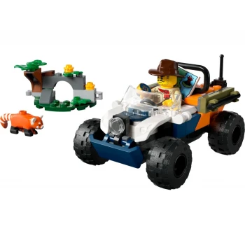 LEGO® 60424 CITY Čtyřkolka na průzkum džungle – mise panda červená