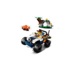 LEGO® 60424 CITY Čtyřkolka na průzkum džungle – mise panda červená
