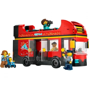LEGO® 60407 CITY Červený dvoupodlažní vyhlídkový autobus