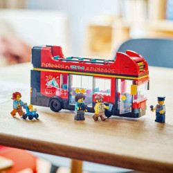 LEGO® 60407 CITY Červený dvoupodlažní vyhlídkový autobus