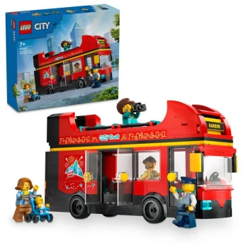 LEGO® 60407 CITY Červený dvoupodlažní vyhlídkový autobus