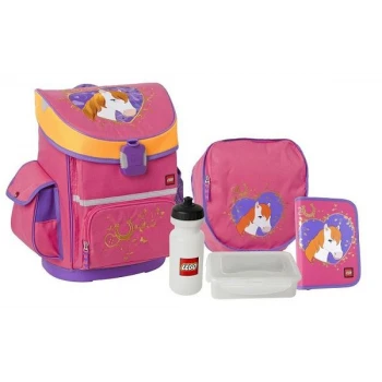 LEGO® BAGS GIRL HORSE 12074 Active školní taška SET 5 dílný