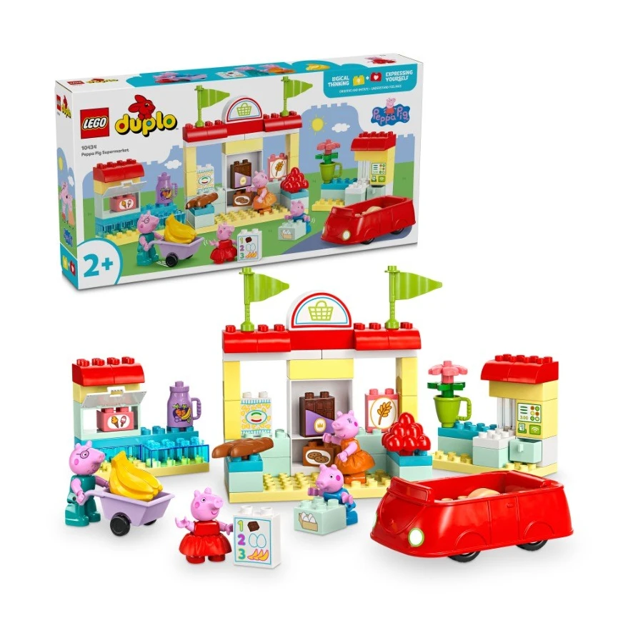 LEGO® 10434 DUPLO Prasátko Peppa a supermarket