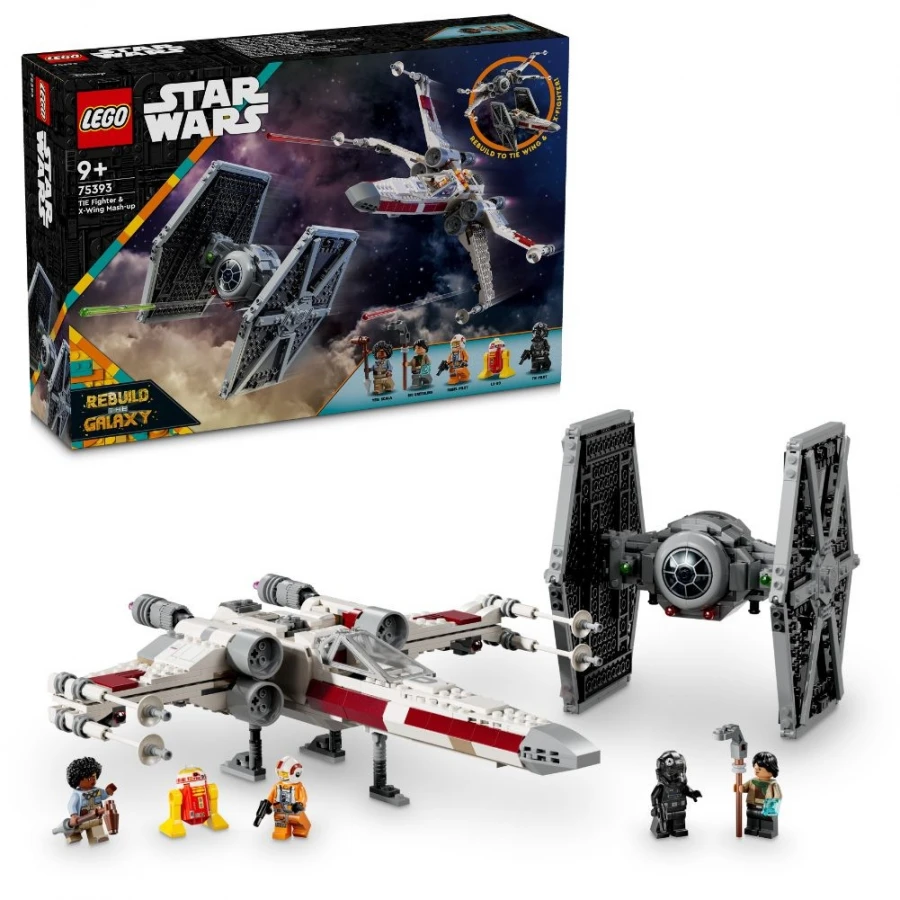 LEGO® 75393 STAR WARS™ Stíhačka TIE a X-wing – kombinovaná stavebnice