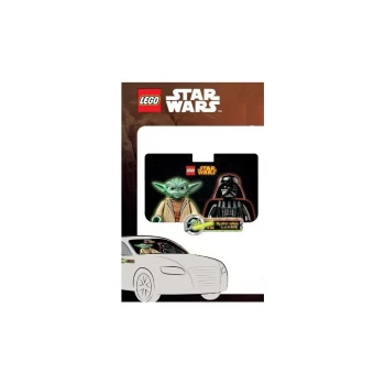 LEGO® STAR WARS™ Yoda a Darth Vader -  set stínítko do auta + samolepka