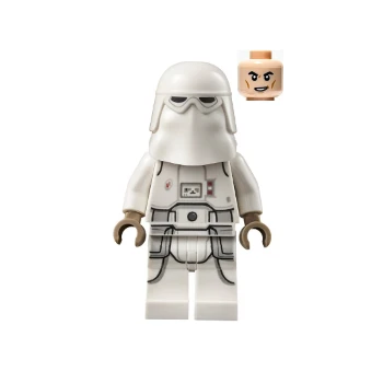 LEGO® Star Wars sw1181 Snowtrooper, Printed Legs, Dark Tan Hands, Cheek Lines, Lopsided