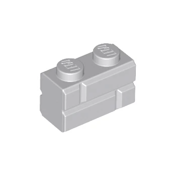 LEGO® DÍLY kostka 1x2 zděná cihla světle šedá (98283)
