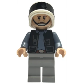 LEGO® Star Wars sw1391 Rebel Fleet Trooper - Male, Vest with Pockets, Black Neck, Dark
