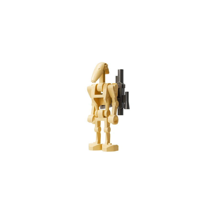 LEGO® Star Wars sw1320 Battle Droid - Tan, Angled Arms, Light Bluish Gray Clip on Back